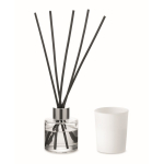 Aromatic set with fragrance diffuser and vegetable wax candle white colour sixth view