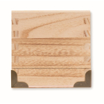 Reinforced wooden box with cord handle for a bottle of wine wood colour tenth view