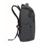 PU laptop backpack with RPET lining with 15'' compartment navy-blue colour