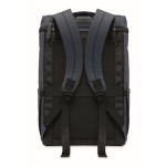 PU laptop backpack with RPET lining with 15'' compartment navy-blue colour