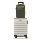 PU laptop backpack with RPET lining with 15'' compartment dark green colour