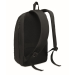 Urban RPET backpack with padded compartment for 15'' laptop black colour third view