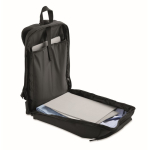 Urban RPET backpack with padded compartment for 15'' laptop black colour fourth view