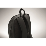 Urban RPET backpack with padded compartment for 15'' laptop black colour seventh photographic view