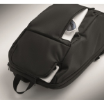 Urban RPET backpack with padded compartment for 15'' laptop black colour eighth view