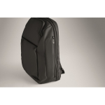 Urban RPET backpack with padded compartment for 15'' laptop black colour photographic view