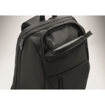 Urban RPET backpack with padded compartment for 15'' laptop black colour photographic view