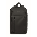Urban RPET backpack with padded compartment for 15'' laptop black colour main view