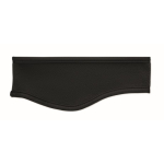 Soft fleece headband for cold weather 280 g/m² black colour third view