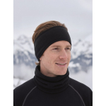 Soft fleece headband for cold weather 280 g/m² black colour ambient view