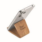Walnut and poplar wooden phone stand for desk wood colour third main view