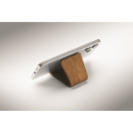 Walnut and poplar wooden phone stand for desk wood colour fourth photographic view