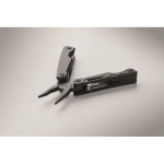 Folding aluminium and stainless steel multi-tool 13-in-1 with pouch black colour fifth photographic view