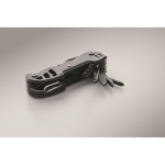 Aluminium and stainless steel multitool knife. 13-in-1 with pouch black colour sixth photographic view