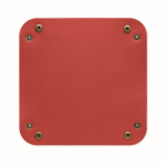 Foldable PU tray with buckles for keys and everyday items burgundy colour fifth view