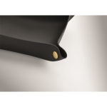 Foldable PU tray with buckles for keys and everyday items black colour third photographic view