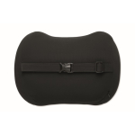 Ergonomic memory foam cushion for lumbar support black colour seventh view