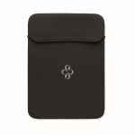 Neoprene laptop sleeve with 3mm thickness, size for 14'' black colour main view