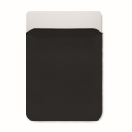 Neoprene laptop sleeve with 3 mm thickness, sized for 16'' black colour third view