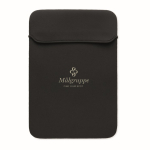 Neoprene laptop sleeve with 3 mm thickness, sized for 16'' black colour main view