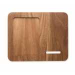 Wooden wireless charger with phone stand and photo frame wood colour eighth view