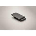 Foldable wireless charging stand for mobile and USB-C charging 15W black colour sixth photographic view
