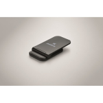 Foldable wireless charging stand for mobile and USB-C charging 15W black colour main view