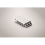 Foldable wireless charging stand for mobile and USB-C charging 15W white colour sixth photographic view