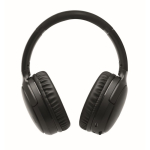 Foldable wireless headphones with microphone and hands-free function black colour third view