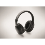 Foldable wireless headphones with microphone and hands-free function black colour fifth photographic view