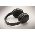 Foldable wireless headphones with microphone and hands-free function black colour seventh photographic view