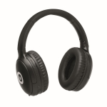 Foldable wireless headphones with microphone and hands-free function black colour main view