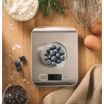 Digital stainless steel kitchen scale with display up to 5kg silver colour ambient view