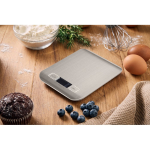 Digital stainless steel kitchen scale with display up to 5kg silver colour third ambient view