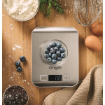 Digital stainless steel kitchen scale with display up to 5kg silver colour main ambient view