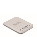 Digital stainless steel kitchen scale with display up to 5kg silver colour view with print area