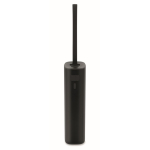 Recycled aluminium power bank with battery indicator and cable 5,000mAh black colour second view