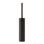 Recycled aluminium power bank with battery indicator and cable 5,000mAh black colour seventh view
