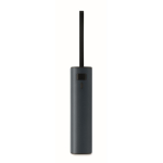 Recycled aluminium power bank with battery indicator and cable 5,000mAh navy-blue colour seventh view