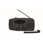 3-in-1 emergency kit with AM/FM radio and LED torch in cooler bag black colour fourth view