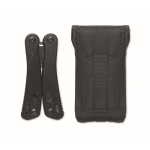 3-in-1 emergency kit with AM/FM radio and LED torch in cooler bag black colour