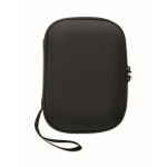 3-in-1 emergency kit with AM/FM radio and LED torch in cooler bag black colour