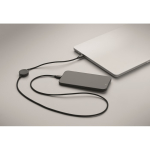 Charging and data transfer cable with smartwatch charger black colour third photographic view