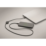 Charging and data transfer cable with smartwatch charger black colour sixth view