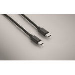 Charging and data transfer cable with smartwatch charger black colour fourth photographic view