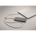 Charging and data transfer cable with smartwatch charger white colour third photographic view