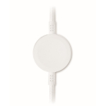 Charging and data transfer cable with smartwatch charger white colour fifth view