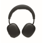 Wireless over-ear headphones with hands-free and rechargeable battery black colour third view