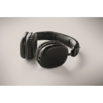 Wireless over-ear headphones with hands-free and rechargeable battery black colour fourth photographic view