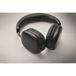 Wireless over-ear headphones with hands-free and rechargeable battery black colour sixth photographic view